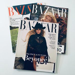 3 Harper's Bazaar Magazines Lot 2021